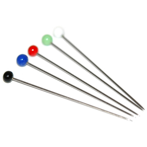 Glass Head Pins 1-1/4 inch